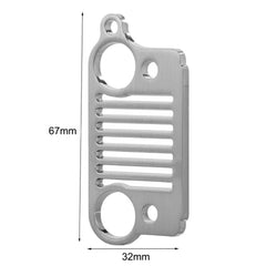 Stainless Steel Grill Keychain | Jeep