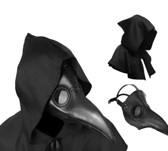 Halloween Black Costume | Black Disease Plague Doctor Costume Beak