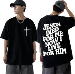 Men's Christian T Shirt Jesus Bible Verse