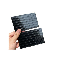 2pcs Metal USA Flag Sticker