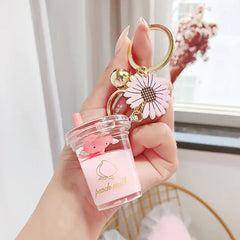 Quicksand Fruit Daisy Keychain Charm