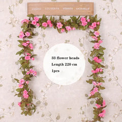 Wisteria Artificial Flower Vine Wreath