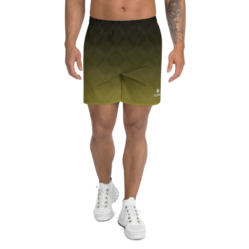 Festivano Athletic Green Gold Long Shorts