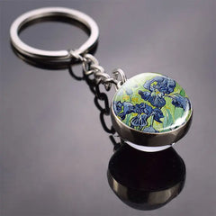 Van Gogh's Glass Ball Keychain