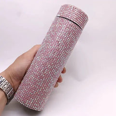 Diamond-Studded Smart Thermal Mug