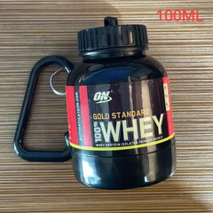 Portable Mini Protein Powder Bottle With Keychain