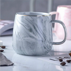 CasaVero's Elegant Marble Look Ceramic Mug