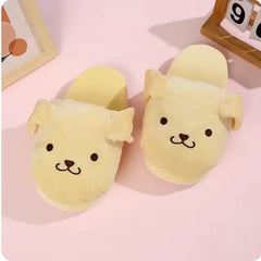 Sanrio Slippers with Moving Ears – Kuromi & Cinnamoroll, Anti-Slip