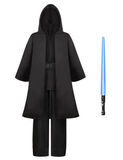 Jedi Costume - Kids Obi Wan Kenobi Cosplay Tunic Robe with Lightsaber Anakin Skywalker | Star Wars