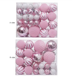 Decorative Christmas Balls Set with Colorful Designs