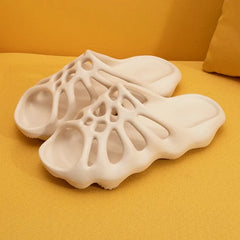 Cut Out Platform Slippers