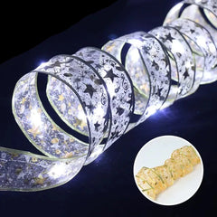 Ribbon Home Bows Christmas Lights