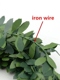 22.96ft Artificial Green Leaves Garland