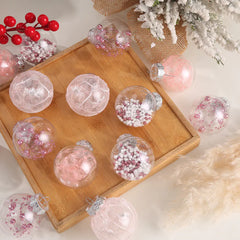 Transparent Christmas Ball Set for Tree Decorations