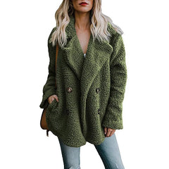 Abrigo de piel de invierno para mujer