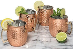 Hammered Copper Plated Mug