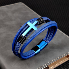 Men Cross Bracelet