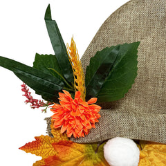 Autumn Gnome Wreath for Halloween and Thanksgiving Decor