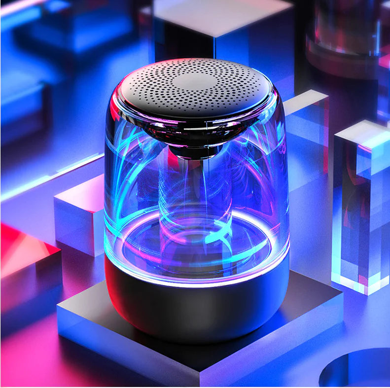 Portable Wireless Bluetooth Speaker with Variable Color LED Light