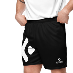 Festivano Full Black Mesh Shorts