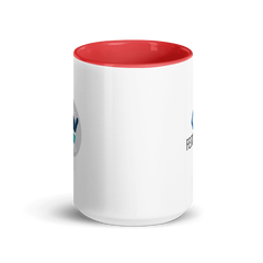 Festivano White Ceramic Mug with Color Inside