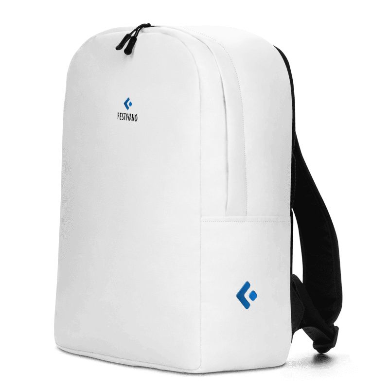 Festivano Full White Minimalist Backpack