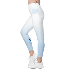 Festivano Blue Gradient Leggings with Pockets