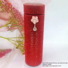 Diamond-Studded Smart Thermal Mug