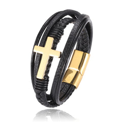 Men Cross Bracelet