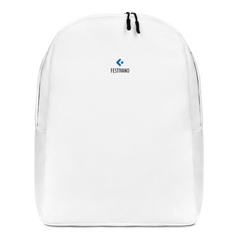 Festivano Full White Minimalist Backpack