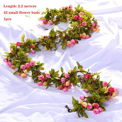 Wisteria Artificial Flower Vine Wreath