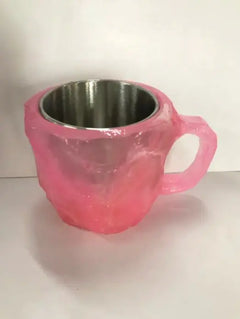 400 ml Resin Mineral Crystal Coffee Mugs With Handles For Workplace and Home