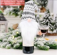 HolidayCheers™ Christmas Wine Bottle Cover – Festive Holiday Decoration