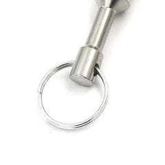 Magnet Keychain with Split Ring Pocket