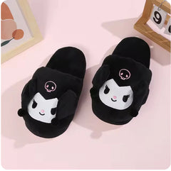 Sanrio Slippers with Moving Ears – Kuromi & Cinnamoroll, Anti-Slip