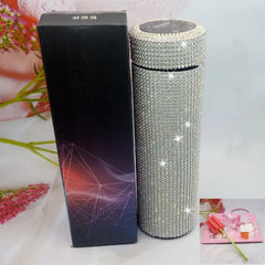 Diamond-Studded Smart Thermal Mug