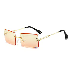 New Rimless Rectangle Sunglasses