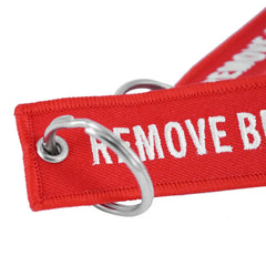 Remove Before Flight Keychain