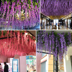 Artificial Wisteria Flower Garland