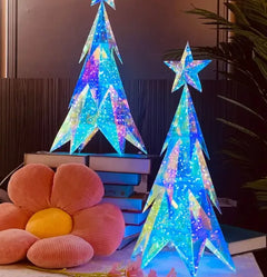 Illusory Glow Christmas Tree & Bear Decorations