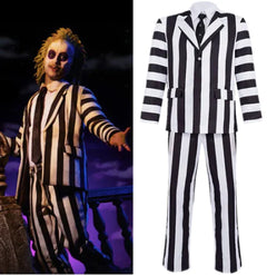 Ultimatives Beetlejuice &amp; Rotes Hochzeitskleid Cosplay Kostüm