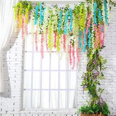 Artificial Wisteria Flower Garland