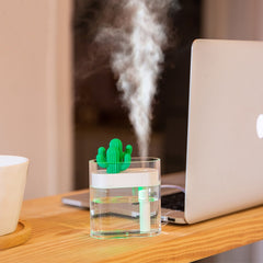 Clear Cactus Ultrasonic Humidifier and Aroma Diffusor 160ML