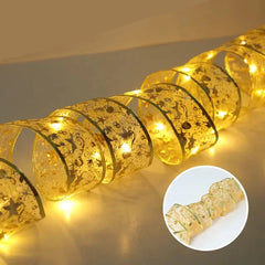Ribbon Home Bows Christmas Lights