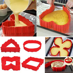 Juego de moldes de silicona flexibles para tartas DIY