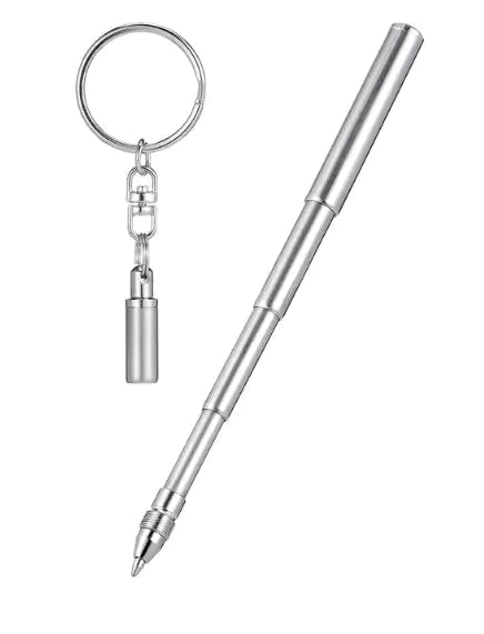 Retractable Pen Shape Keychain