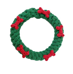 Cotton Thread Dog Toy - Christmas Tree Gift Doll