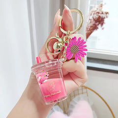 Quicksand Fruit Daisy Keychain Charm