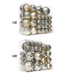 Decorative Christmas Balls Set with Colorful Designs