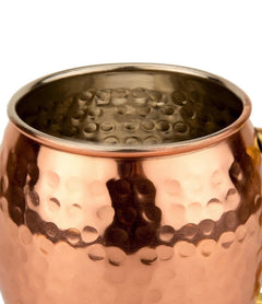 Hammered Copper Plated Mug